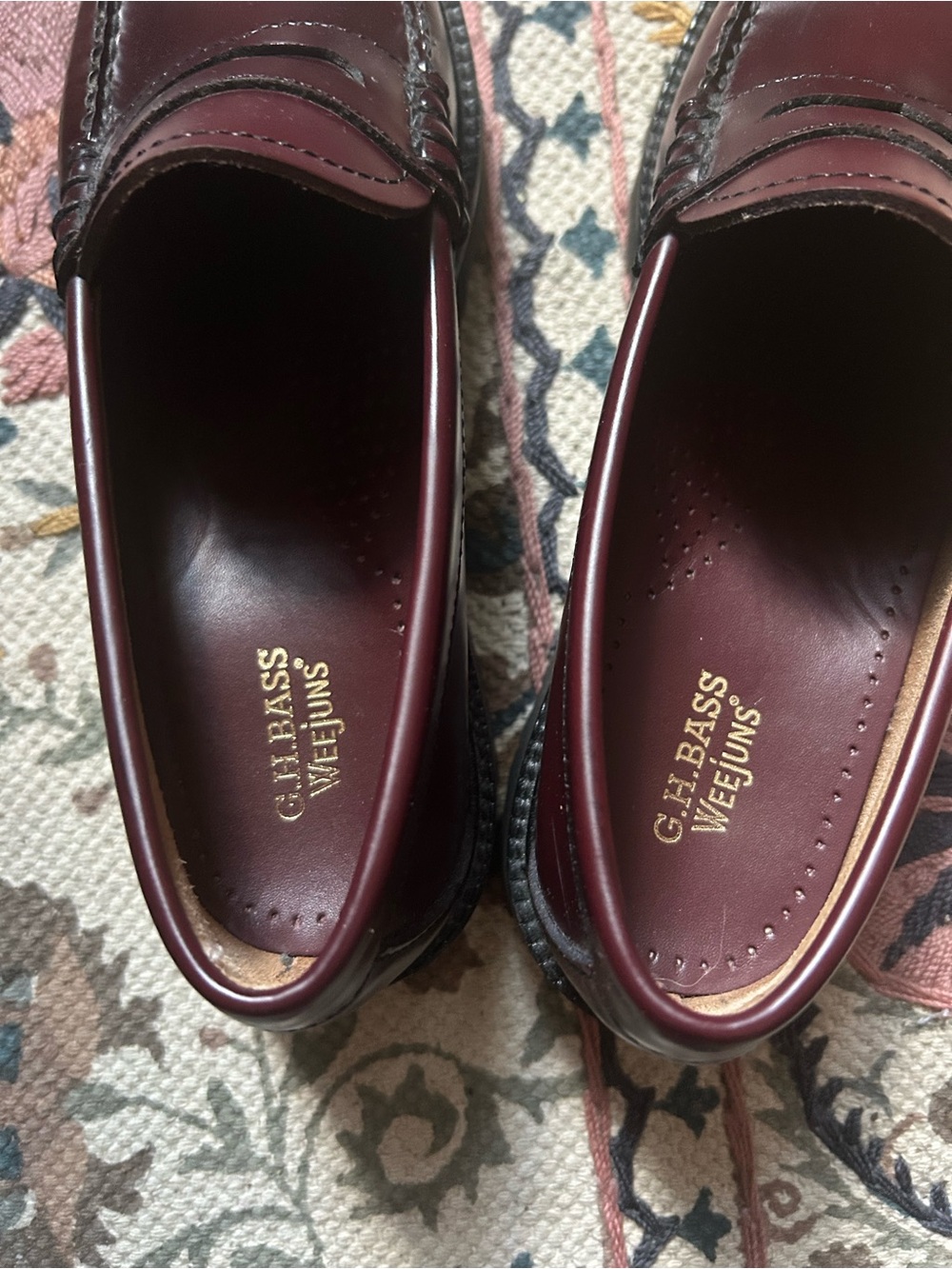 G.H. Bass Penny Loafers (Wine) - Women’s Dress Casual - Picture 4 of 5